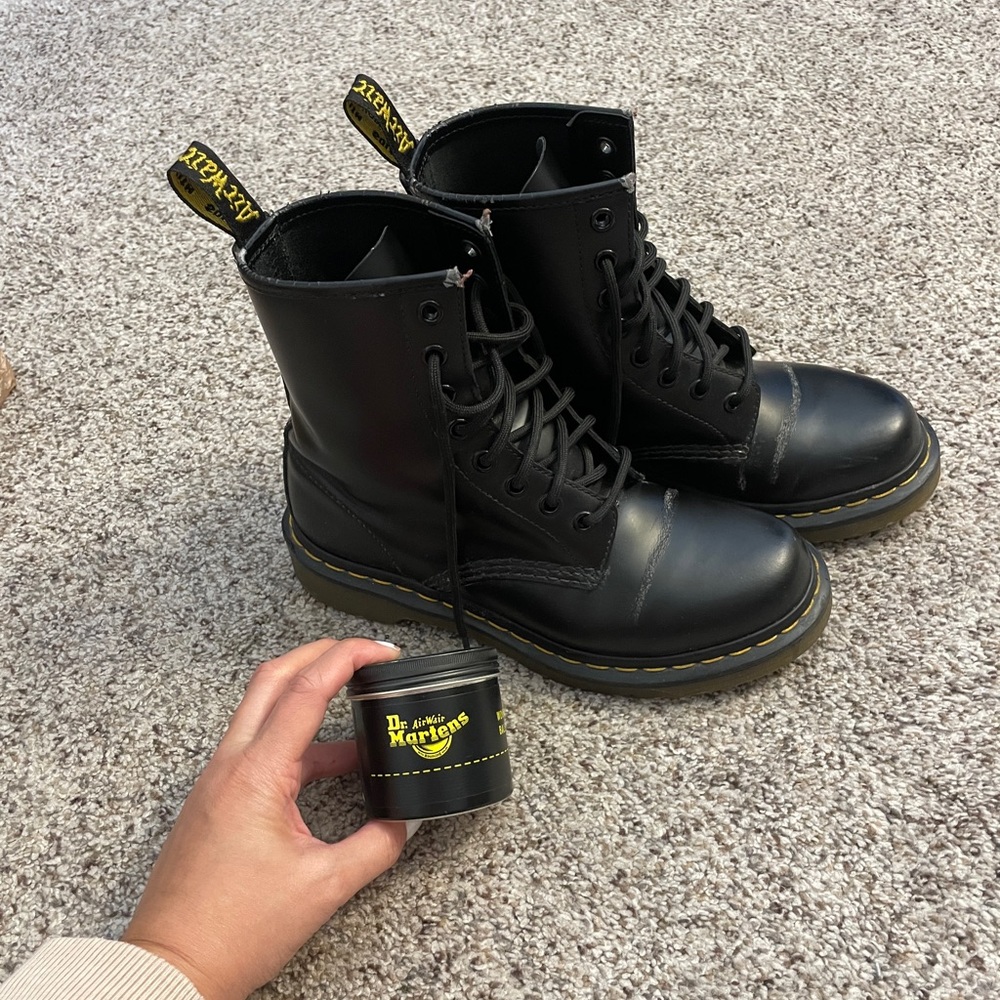 Dr. Martens Boots Woman’s 7 + Wax